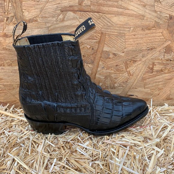 Men's Western Cowboy Half boot Crocodile Print Leather Botín Coco FREE SHIPPING - Picture 4 of 6